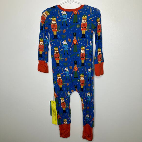 NWT LAREE + CO Sugar Nutcracker One Piece Bamboo Convertible 18/24 Months - Picture 2 of 4